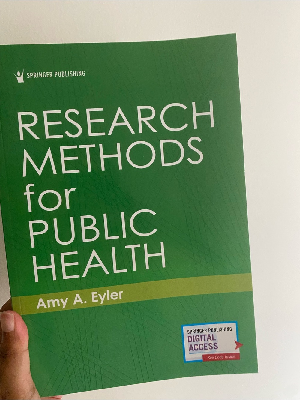 Research Methods for Public Health by Amy A. Eyler - Green Cover Book
